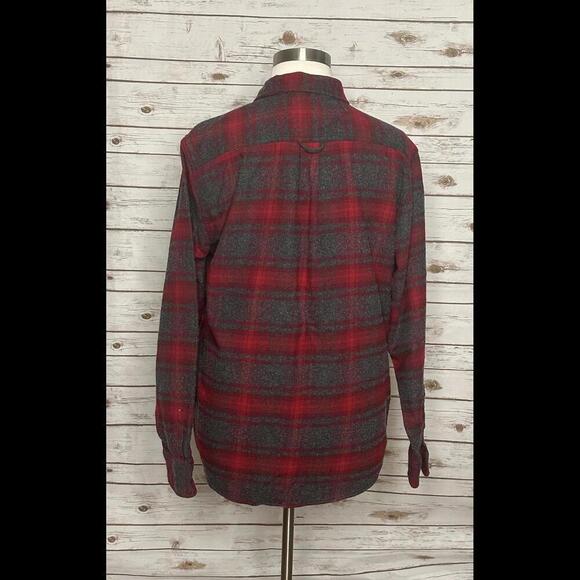 Orvis cotton-blend plaid flannel shacket - Picture 7 of 8